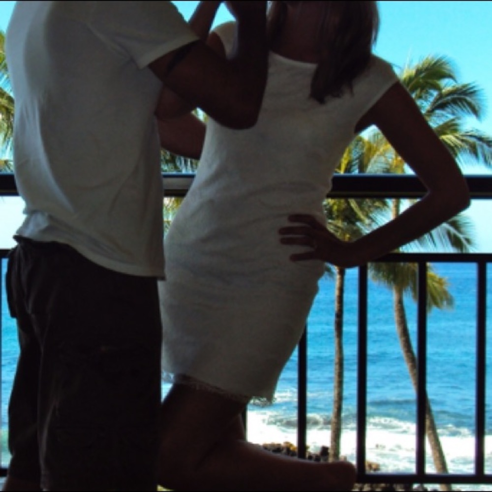 White lace dress